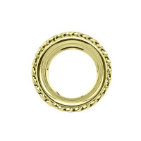 Square Twisted Bottom Bracket Cup - Gold Tone