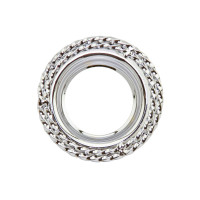 Double Square Twisted Bottom Bracket Cup - Chrome