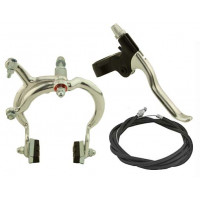 Rear Wide Alloy Brake Set 1080A - Silver