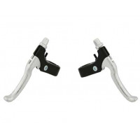 Alloy Short Brake Lever Set - Black/Silver