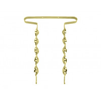 26 Inch Flat Twisted Bumper - Gold Tone