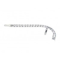 20 Inch Double Square Twisted Chain Guard - Chrome