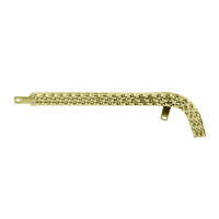 20 Inch Triple Square Twisted Chain Guard - Gold Tone