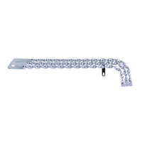20 Inch Triple Flat Twisted Chain Guard - Chrome