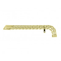 20 Inch Triple Flat Twisted Chain Guard - Gold Tone