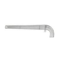 20 Inch 7 Square Twisted Chain Guard - Chrome