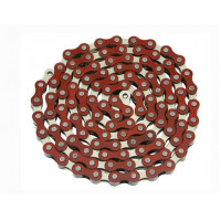 YBN Single Speed Colored Link Chain - Red/Chrome