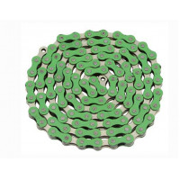 YBN Single Speed Colored Link Chain - Green/Chrome