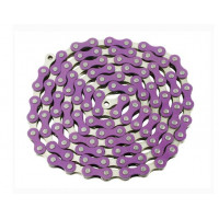 YBN Single Speed Colored Link Chain - Purple/Chrome