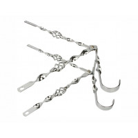 20 Inch Flat Twisted Cage Continental Kit - Chrome