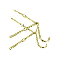 20 Inch Square Twisted Cage Continental Kit - Gold Tone