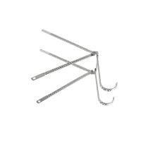 20 Inch Triple Square Twisted Continental Kit - Chrome