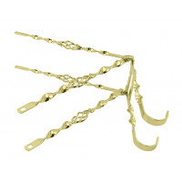 26 Inch Flat Twisted Cage Continental Kit - Gold Tone