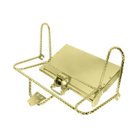 20 Inch Square Twisted Schwinn Style Tricycle Conversion Kit w/Plate - Gold Tone