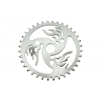 36T Flame Chainring - Chrome