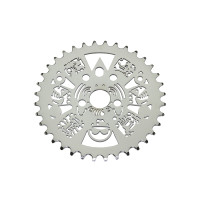 36T Aztec Chainring - Chrome