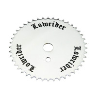 44T Solid LOWRIDER Chainring - Chrome