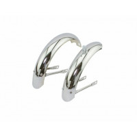 12 Inch Classic Standard Mid Fender Set - Chrome
