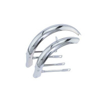 12 Inch Flared Standard Mid Fender Set - Chrome