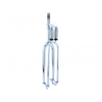 Modern Style Dual Spring Suspension Fork 1 Inch Threaded - Chrome