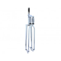 Retro Monark Style Dual Spring Suspension Fork 1 Inch Threaded - Chrome