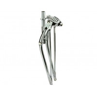 26 Inch Straight Springer Fork - Chrome