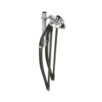 26 Inch Straight Springer Fork - Black/Chrome