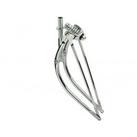 26 Inch Bent Springer Fork - Chrome