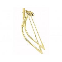 26 Inch Bent Springer Fork - Gold Tone