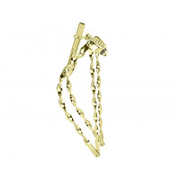 26 Inch Flat Twisted Bent Springer Fork - Gold Tone