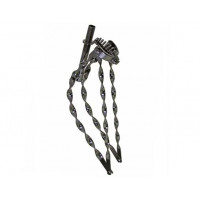 26 Inch Flat Twisted Bent Springer Fork - Black