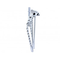 26 Inch Square Twisted Straight Springer Fork - Chrome