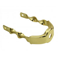Flat Twisted Extended Springer Fork Crown - Gold Tone