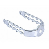 Double Flat Twisted Extended Springer Fork Crown - Chrome