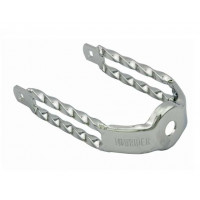 Double Square Twisted Extended Springer Fork Crown - Chrome