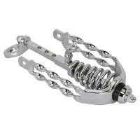 Springer Fork Slammer w/Double Flat Twisted Extended Crown - Chrome