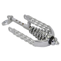 Springer Fork Slammer w/Triple Flat Twisted Extended Crown - Chrome