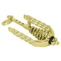 Springer Fork Slammer w/Triple Flat Twisted Extended Crown - Gold Tone