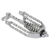 Springer Fork Slammer w/Double Square Twisted Extended Crown - Chrome