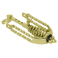 Springer Fork Slammer w/Double Square Twisted Extended Crown - Gold Tone