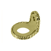 90 Degree Double Twisted Springer Fork Ring - Gold Tone