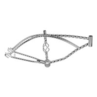 20 Inch Square Twisted w/Cage Low Rider Frame - Chrome