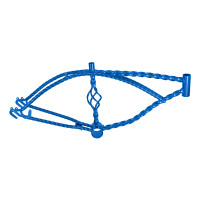20 Inch Square Twisted w/Cage Low Rider Frame - Blue