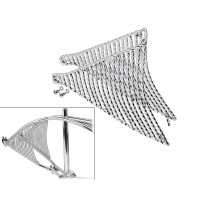 20 Inch Square Twisted Web Inserts - Chrome