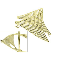 20 Inch Square Twisted Web Inserts - Gold Tone