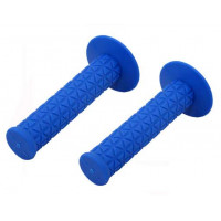 Triangle Rubber BMX Grips - Blue