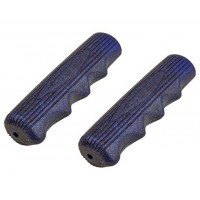 Retro Sparkle Kraton Rubber Grips - Blue/Glitter