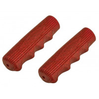Retro Sparkle Kraton Rubber Grips - Red/Glitter