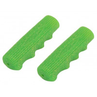 Retro Sparkle Kraton Rubber Grips - Lime/Glitter