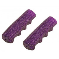 Retro Sparkle Kraton Rubber Grips - Purple/Glitter